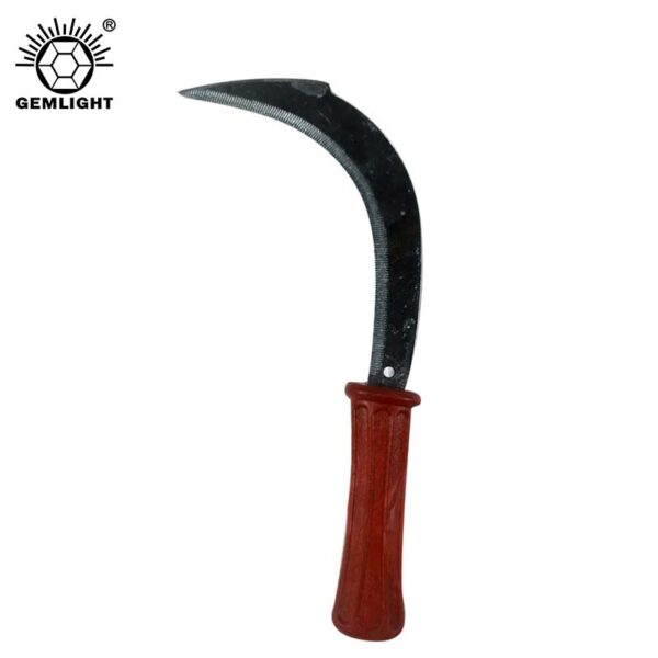 Solid Color Sickle Reliable Double Edged Sickle for Agricultural Work